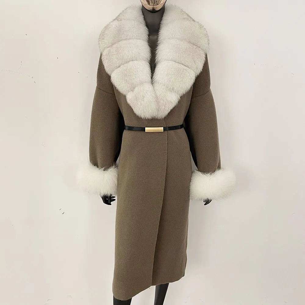 Long Warm Knitwear Coat